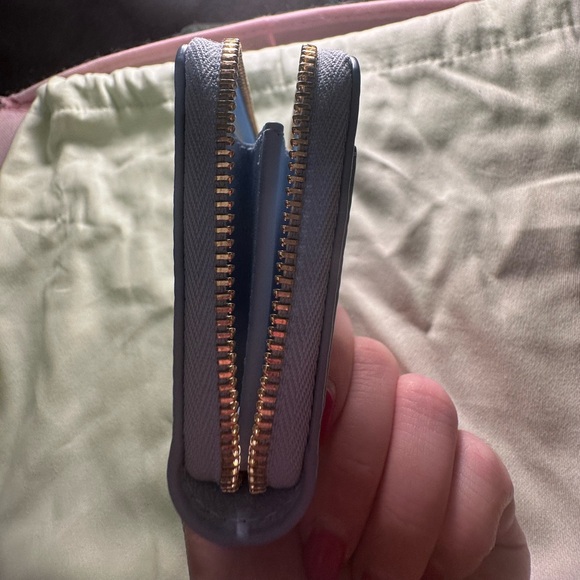 Burberry Blue Mini Zip Wallet - Picture 7 of 11